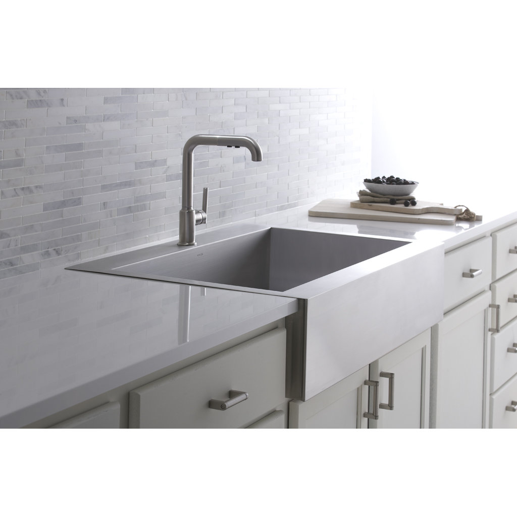Kohler Vault TopMount SingleBowl Stainless Steel Kitchen Sink with